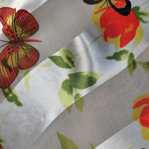 BUTTERFLY FLORAL SCARF TWEE GARDEN COTTAGECORE FAIRYCORE - Picture 2 of 3